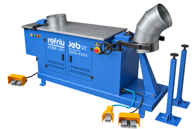 Máquina de curva de gomo híbrida Refriweb CG3C12EH com peças de duto